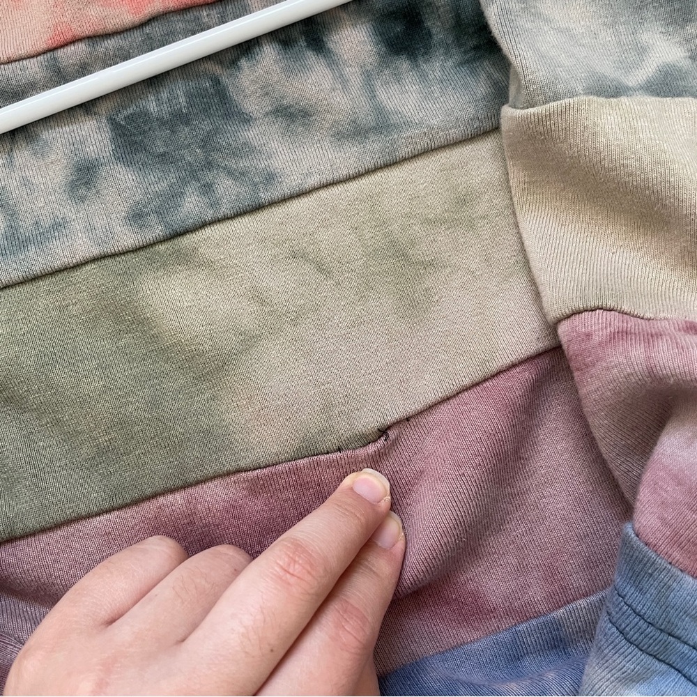 Nepal Patchwork Jacket Cotton Striped Hooded Zip … - image 6